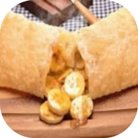 Pastel de Banana e Doce de Leite